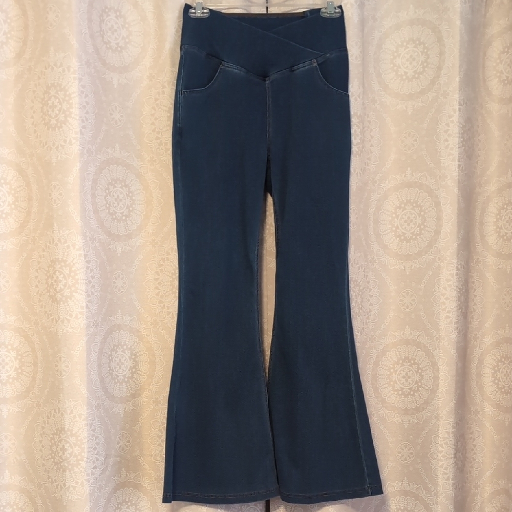 HALARA Denim with Orange Stitching